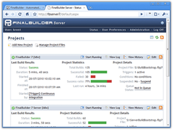 FinalBuilder Server screenshot