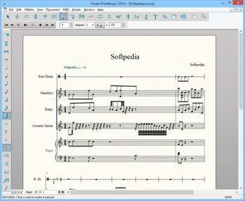 Finale PrintMusic screenshot