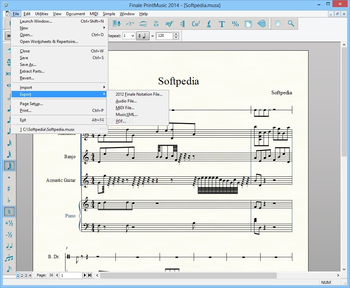 Finale PrintMusic screenshot 2