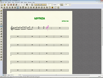 Finale PrintMusic screenshot