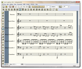 Finale SongWriter screenshot