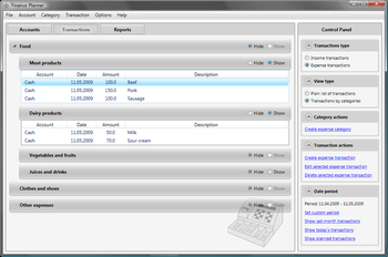 Finance Planner screenshot