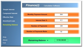 Finance screenshot