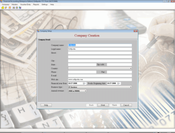 Financial Accounting Enterprise Edition screenshot