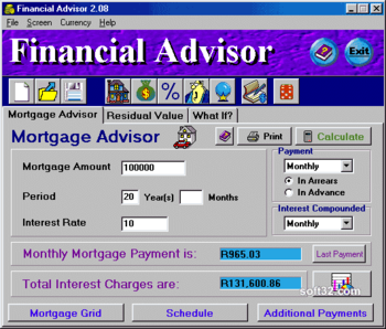 Financial Advisor screenshot