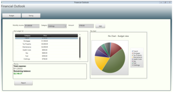 Financial Outlook screenshot