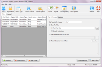 Find and Replace Tool for Word screenshot