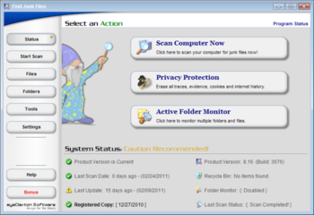 Find Junk Files screenshot 2