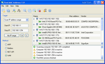 Find MAC Address by LizardSystems screenshot 2