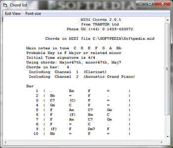 Find MIDI Chords screenshot 3