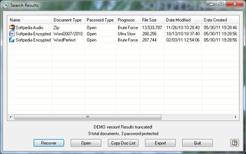 Find Password Protected Documents screenshot 2