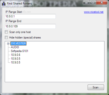 Find Shared Folders screenshot
