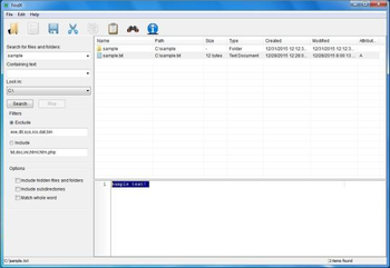 Findfilex screenshot