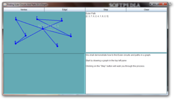Finding Euler Circuits and Paths In Graphs screenshot