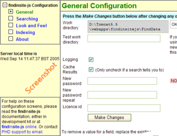 FindinSite-JS screenshot