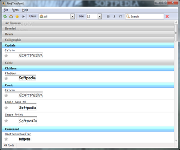 FindThatFont! screenshot