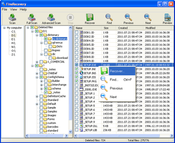 FineRecovery Enterprise screenshot