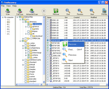 FineRecovery screenshot