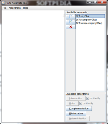 Finite Automata Tool screenshot 2