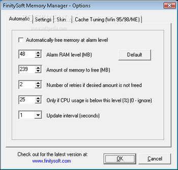 FinitySoft Memory Manager screenshot 3