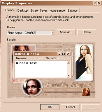 Fiona Apple Theme screenshot