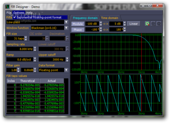 FIR Designer screenshot 2