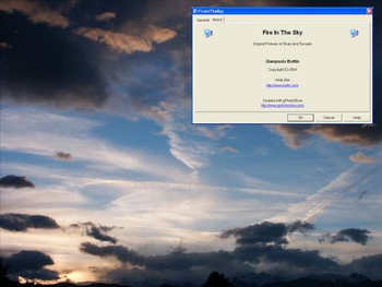 Fire In The Sky Screen Saver screenshot 2