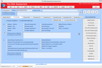 Fire Premises Risk Assessment Management screenshot