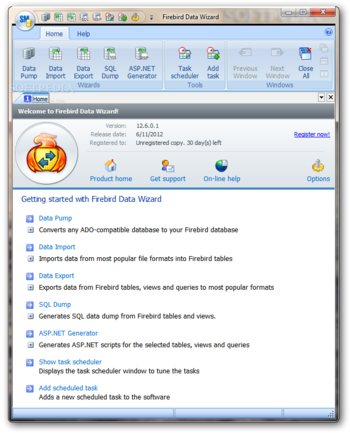 Firebird Data Wizard screenshot