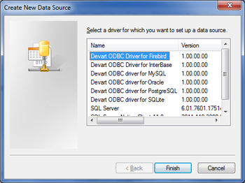 Firebird ODBC driver (32/64 bit) screenshot