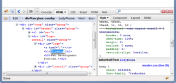 Firebug screenshot 2