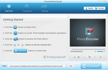 Firecoresoft Flash Encoder screenshot