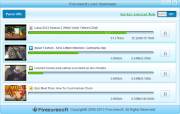 Firecoresoft LoveV Downloader screenshot 2