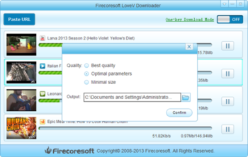 Firecoresoft LoveV Downloader screenshot 4