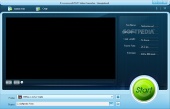 Firecoresoft SWF Video Converter screenshot