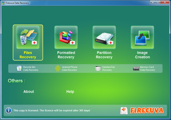 FireCuva Data Recovery screenshot