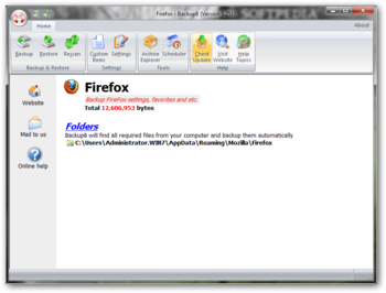 Firefox Backup8 screenshot