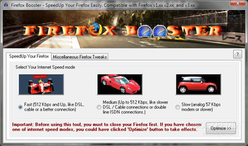 Firefox Booster screenshot