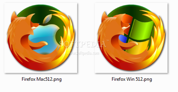 Firefox for Mac and Windows Icons screenshot