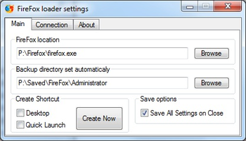 FireFox Loader screenshot