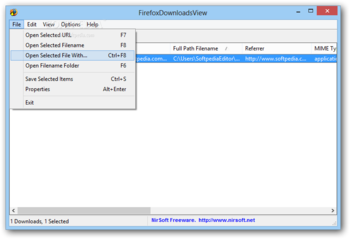 FirefoxDownloadsView screenshot 2