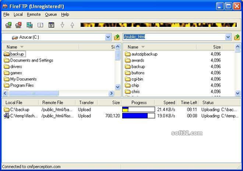 FireFTP screenshot 2