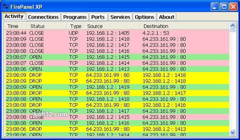 FirePanel XP screenshot 2