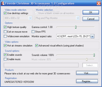 Fireside Christmas 3D Screensaver screenshot 2