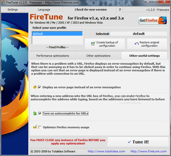 FireTune screenshot 3