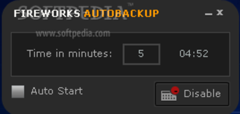 Fireworks AutoBackup screenshot