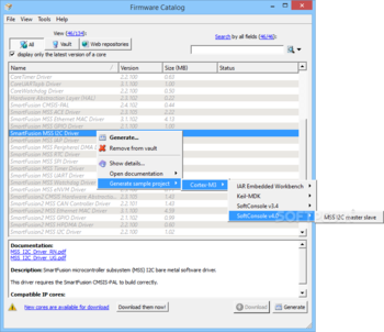 Firmware Catalog screenshot