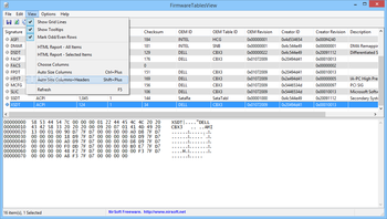 FirmwareTablesView screenshot 3