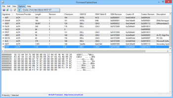 FirmwareTablesView screenshot 4