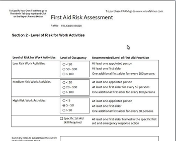 First Aid Risk Assessment Management screenshot 4